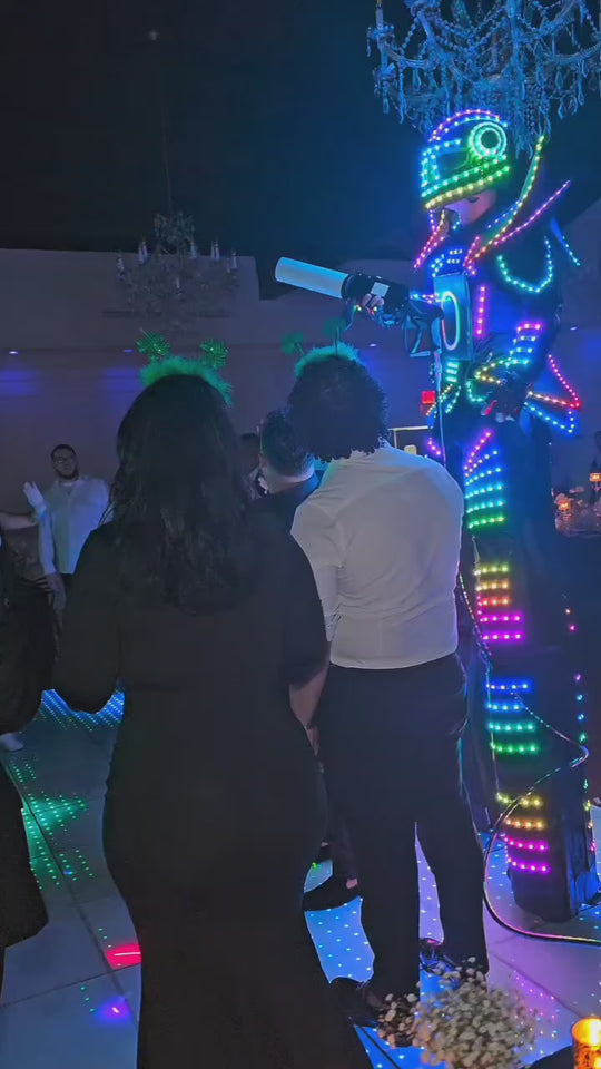 LED Robot entertainment video preview